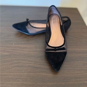 Elegant Black Mesh Ballet Flats